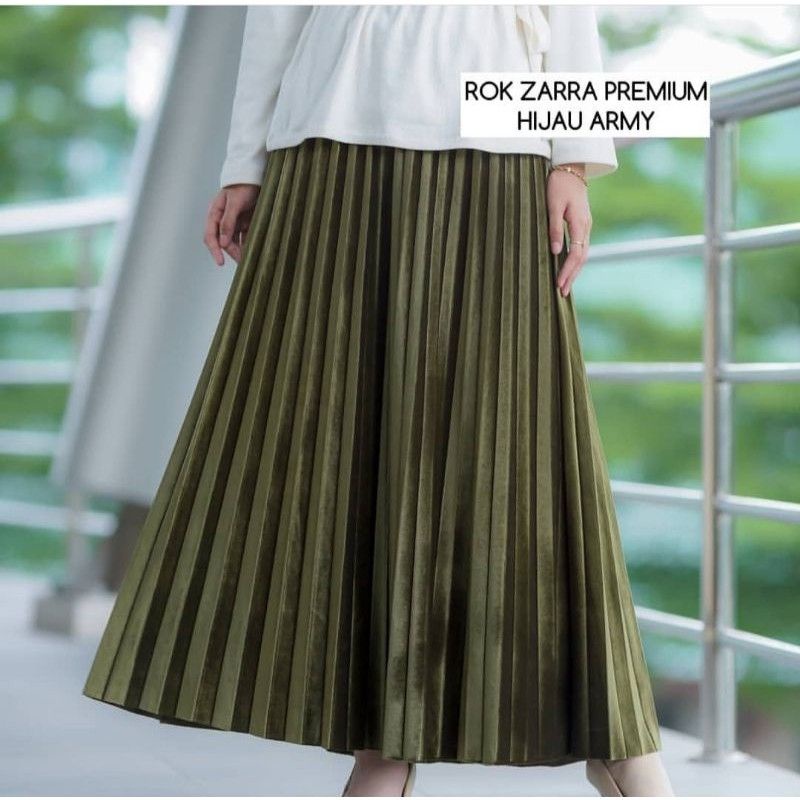 rok plisket zara
