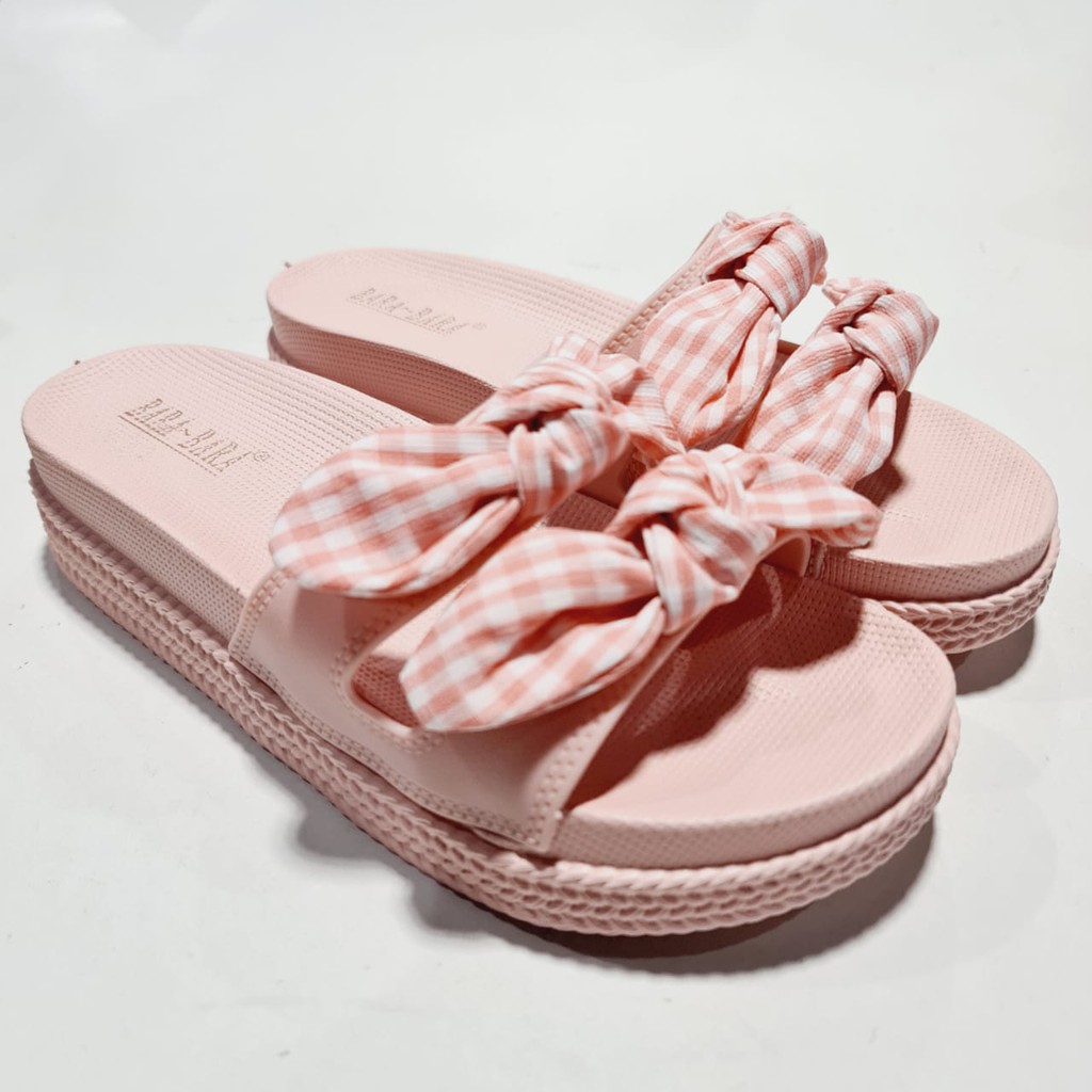 BARA BARA ORIGINAL jelly sandal karet empuk murah wanita import pita kain cewek barabara JSL895L-B2PK18