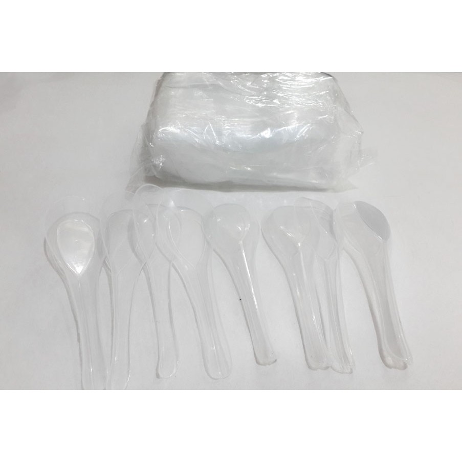 Jual Sendok Plastik Sendok Bebek Bening Shopee Indonesia