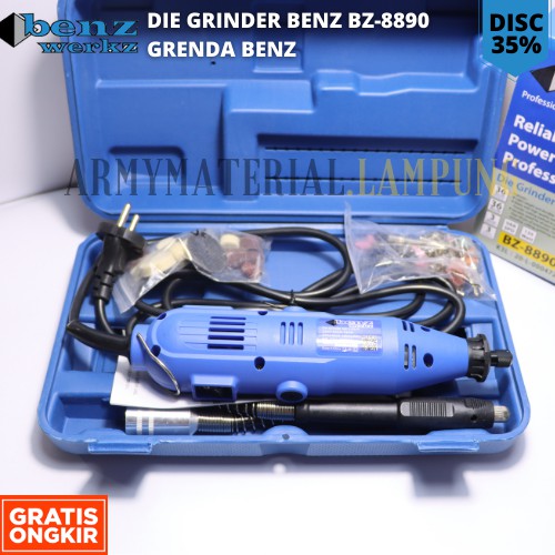 MESIN GRENDA/GRINDA BENZ 3MM / MINI DIE GRINDER / GRENDA TERMURAH / TERLARIS @ARMYMATERIAL.LAMPUNG
