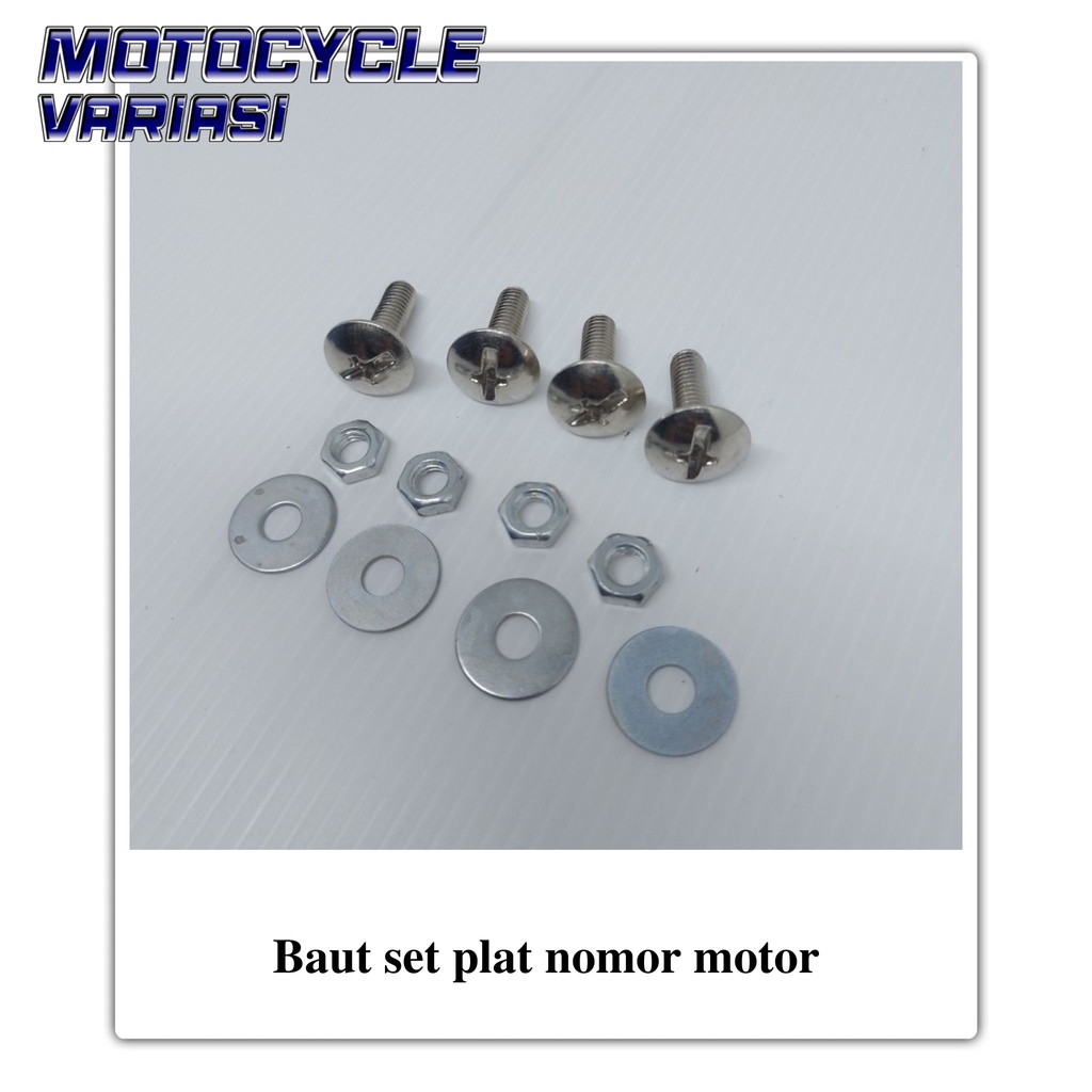 Baut plat nomor motor universal