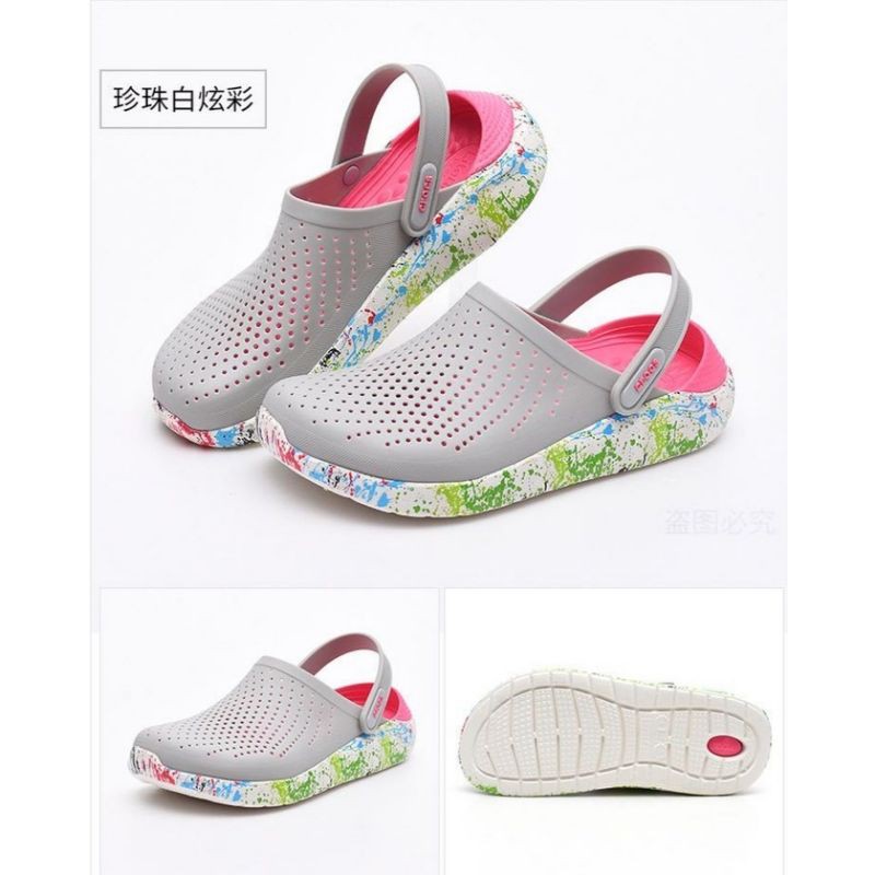 Sandal Crocs Literide Clog Motif / Crocs LiteRide Motif Clog / Sepatu Sandal Crocs