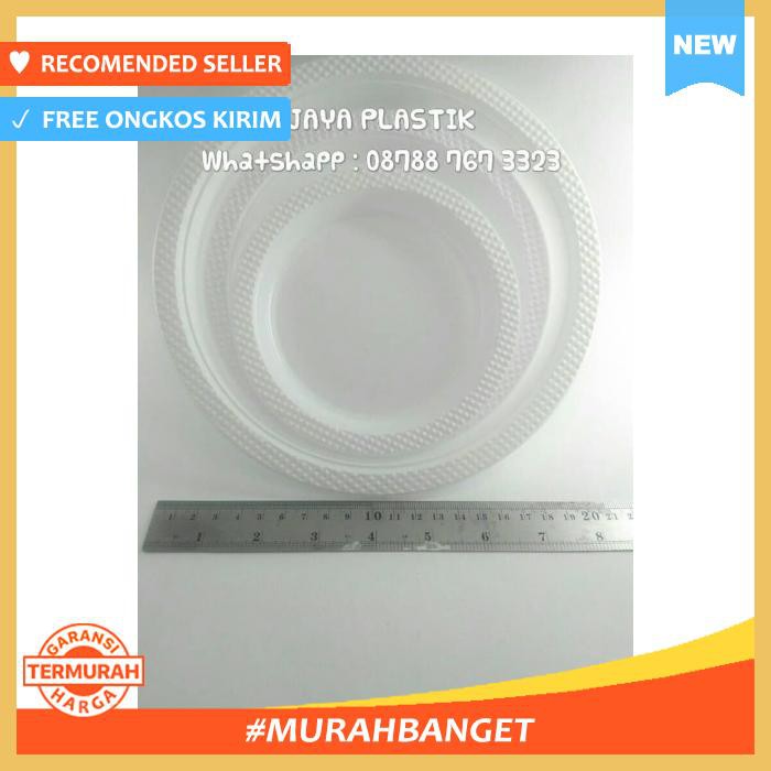 PIRING MAKAN - PIRING PLASTIK BESAR ( P-9" ) - PERALATAN MAKAN