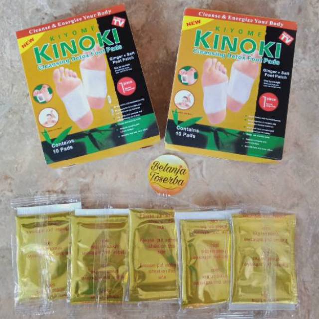 2pc Koyo Kaki Kinoki Gold Ginger - Detox Racun Tubuh - Stiker Detox Kinoki - Tempelan Koyo Kaki