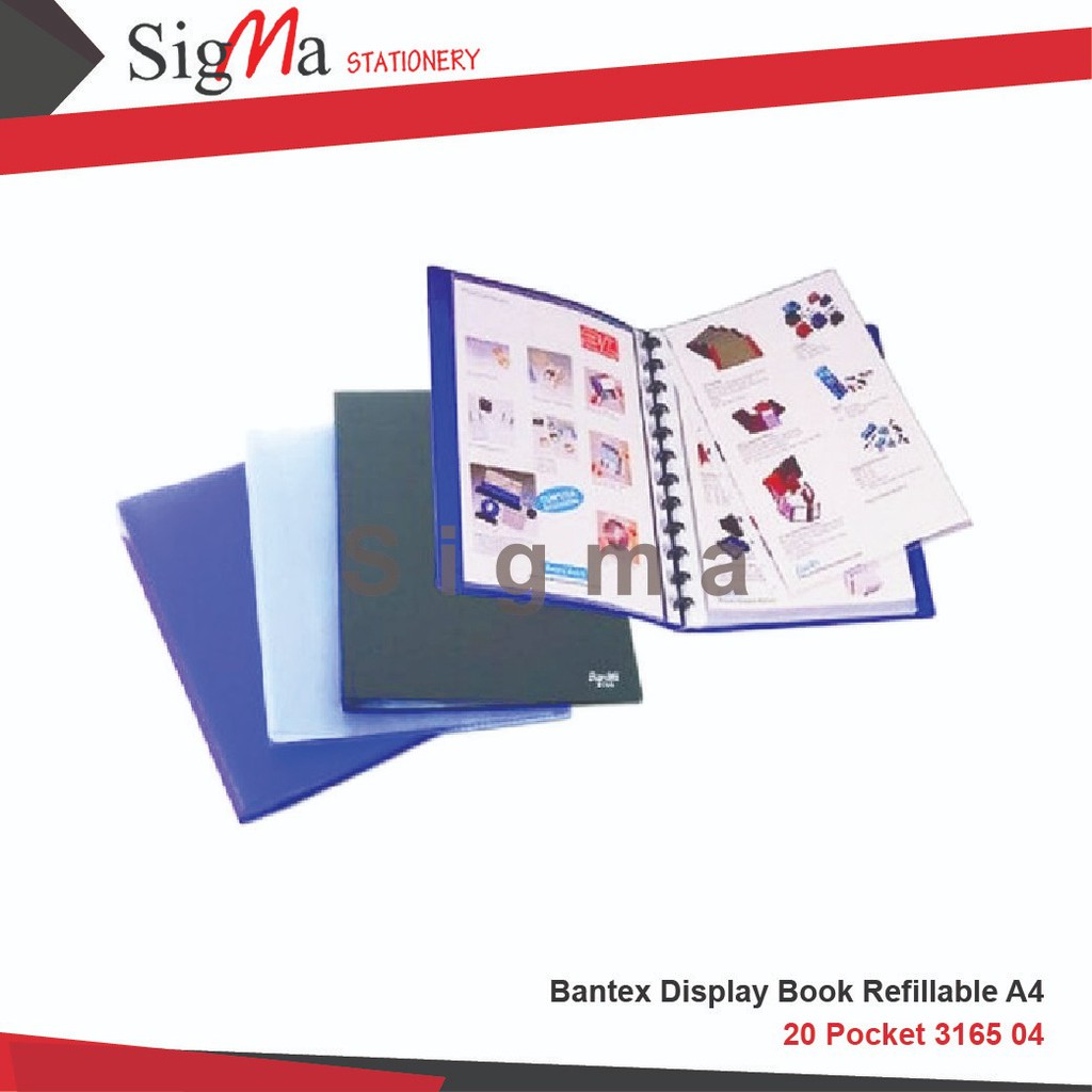 

Bantex Display Book Refillable A4 (20 pockets) #3165