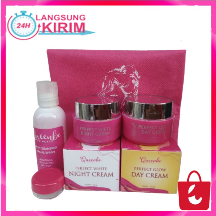 [100% Asli + COD] QWEENA / QUEENBE SKINCARE PAKET NORMAL KEMASAN BARU