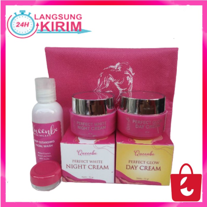 [100% Asli + COD] QWEENA / QUEENBE SKINCARE PAKET NORMAL KEMASAN BARU