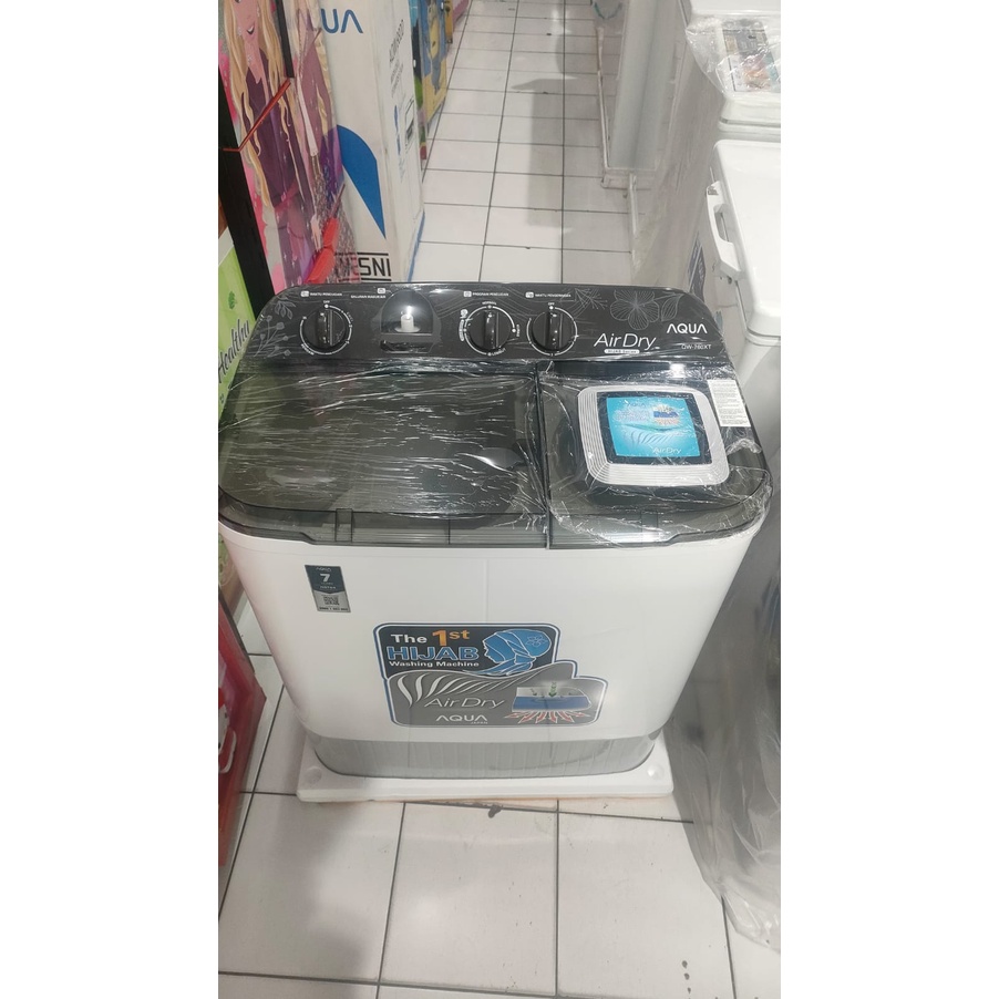 MESIN CUCI 2 TABUNG AQUA QW 750XT / QW 760XT / QW 761XT / QW761XT 7KG GARANSI RESMI