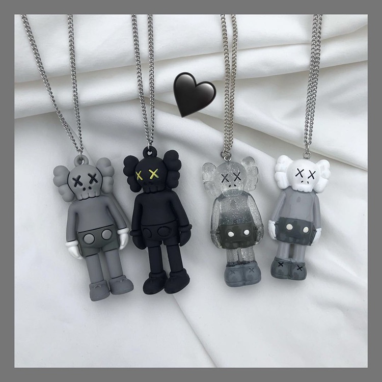 Kaws Sesame Street boneka kalung fashion merek hip-hop Street in Keren Bumi Eropa dan Amerika disco