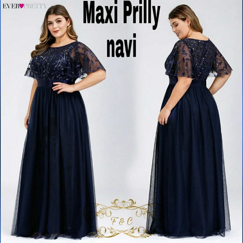 4 UKURAN M L XL XXL MAXY PRILLY FASHION MUSLIM PAKAIAN WANITA DRESS GAMIS TILE MOSCREPE FEHM