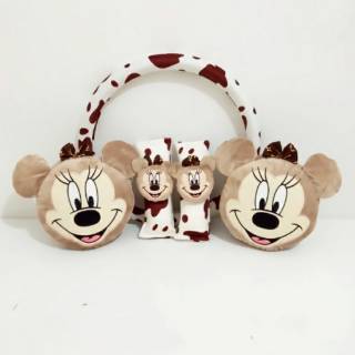 Set bantal headrest sandaran kepala jok  leher mobil  boneka 