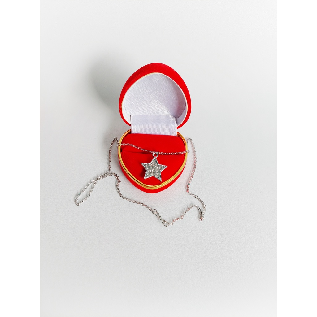 RNL kalung baja / monel original dengan liontin rhodium