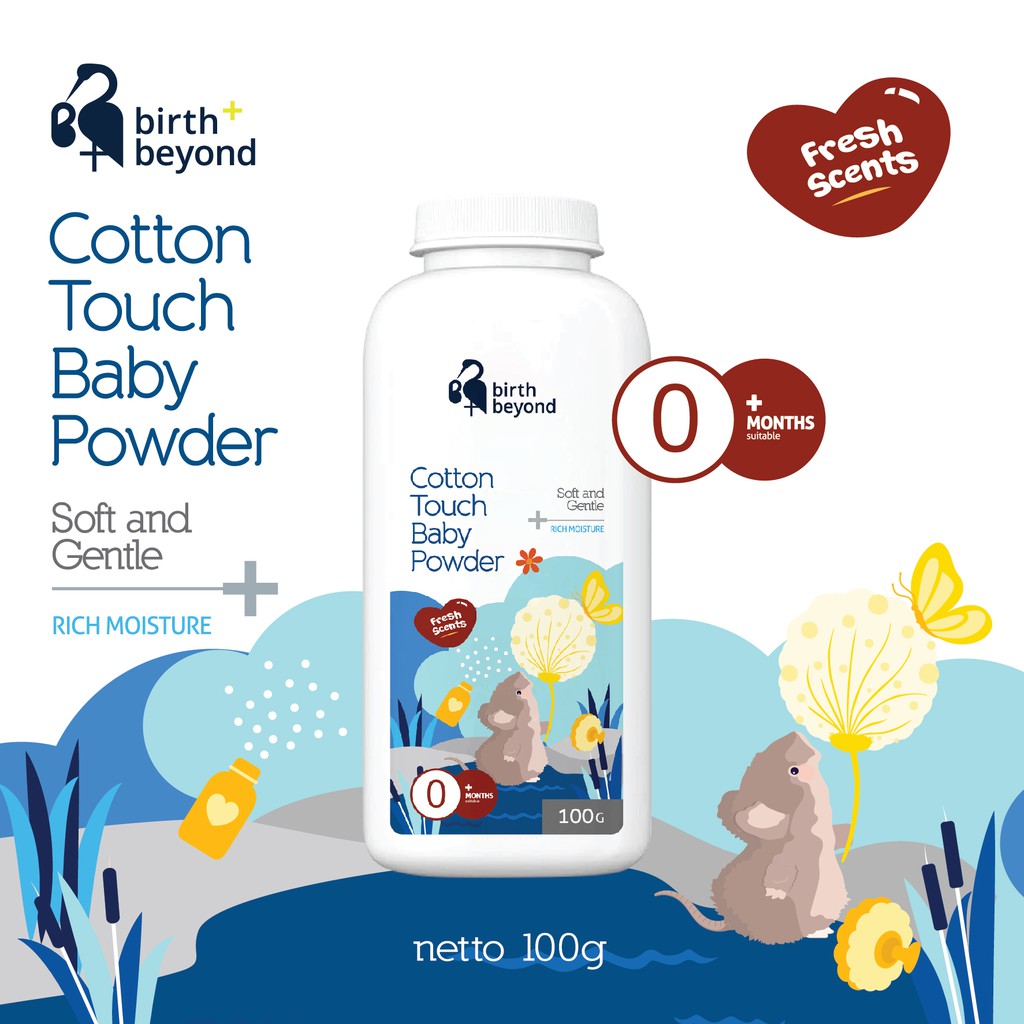 Birth and Beyond Cotton Touch Baby Powder 100g Shopee