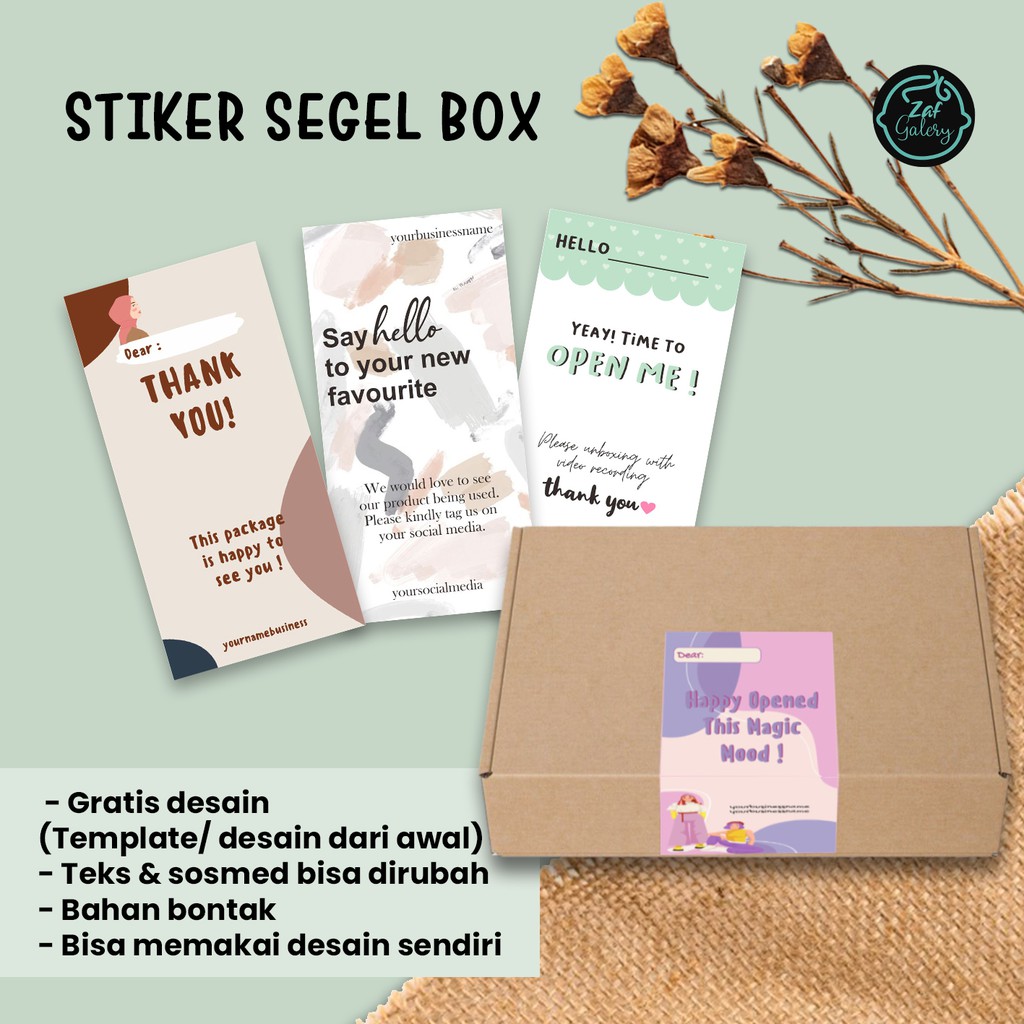 

STIKER SEGEL BOX/SEGEL BOX HAMPERS/ LABEL BOX PACKAGING/ STIKER KARDUS HAMPERS