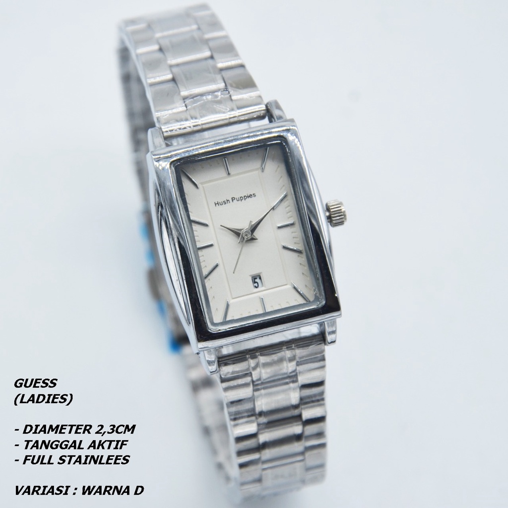 JAM TANGAN WANITA GUESS RANTAI BODY SEGI TANGGAL AKTIF