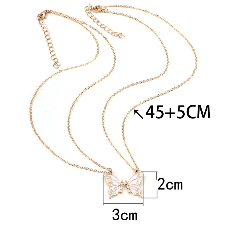 Kalung Rantai Choker Liontin Butterfly Gaya Vintage Korea Untuk Wanita