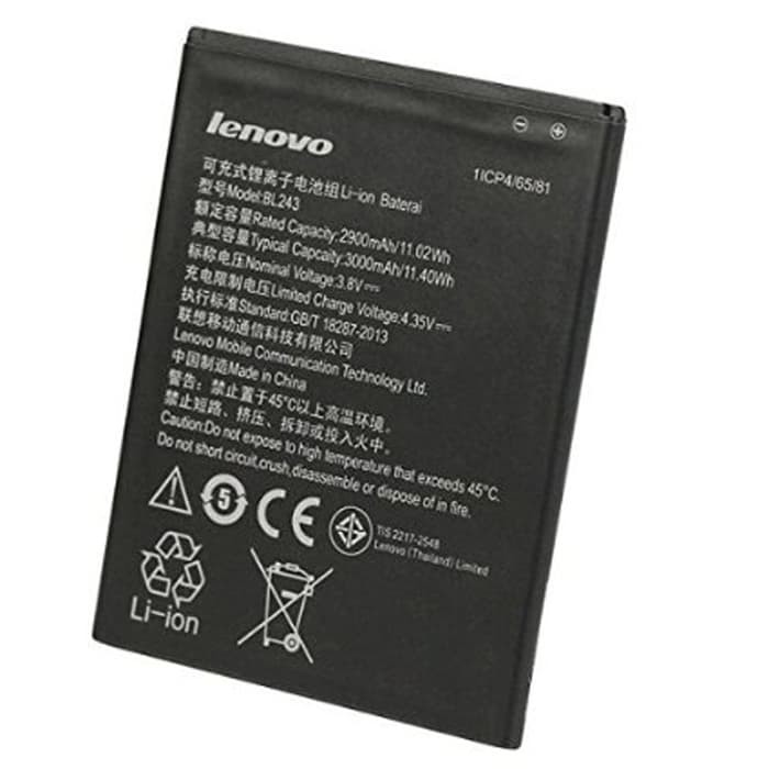 Batre Battery Lenovo A7000 BL243 Original Baterai