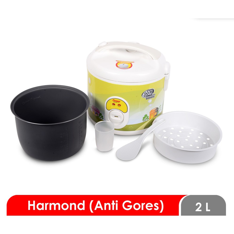 Rice Cooker / Magic Com Cosmos Harmond 6021 2 Liter Anti Gores Bagus Murah Berkualitas Garansi Resmi