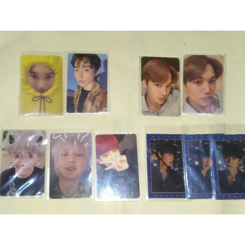 [SALE ] PHOTOCARD KAI BANANA XIUMIN DFTF CHANYEOL