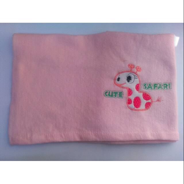Handuk bayi polos bordir lembut