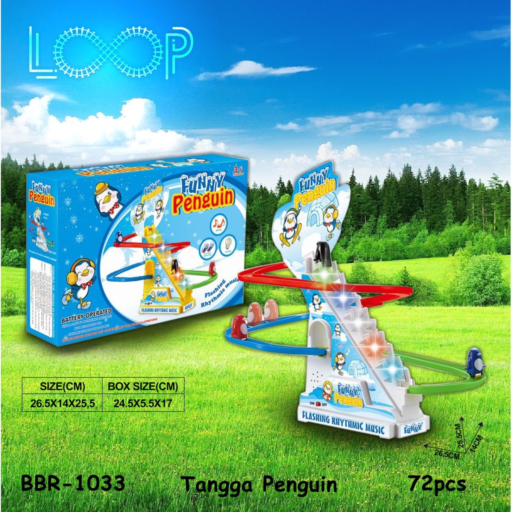 PROMO BRO1033 BRO1590 BRO1139 BRO1234  Mainan Penguin Tangga Slide Seluncur Perosotan Jalur Track LOOP