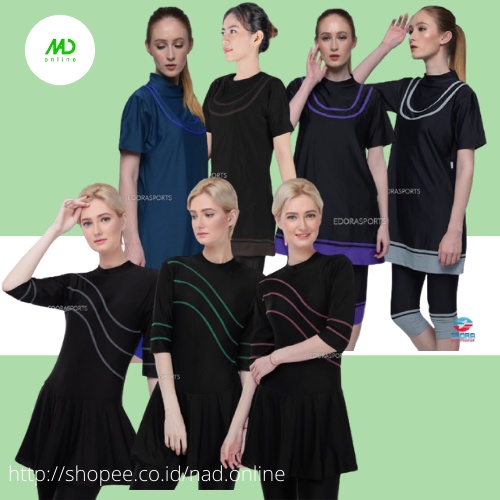 Baju renang wanita dewasa pendek rok edora ESC