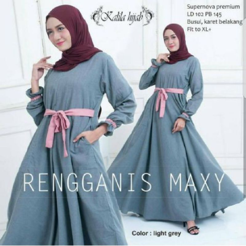 Rengganis maxy dress fashion muslim wanita