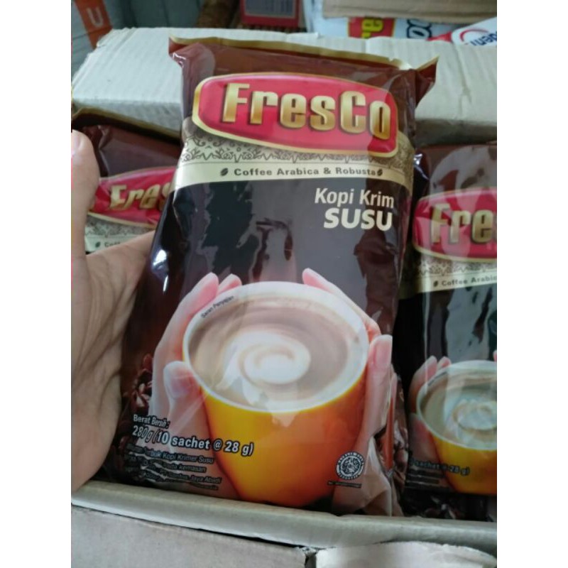 

fresco kopi susu isi 10 sachet