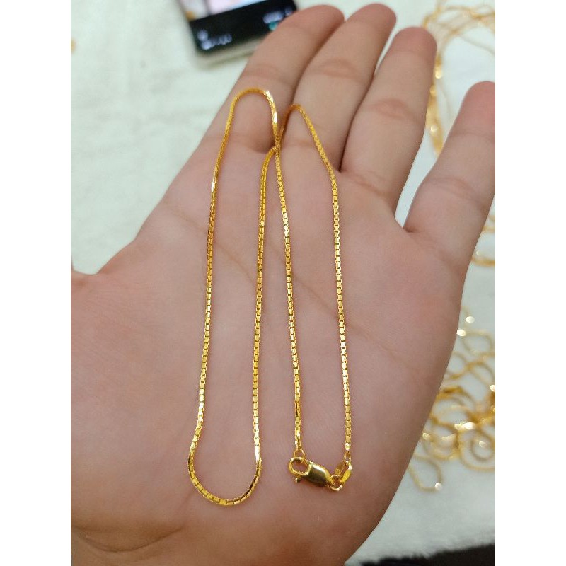 KALUNG ITALI DEWASA PERAK 925 LAPIS MAS