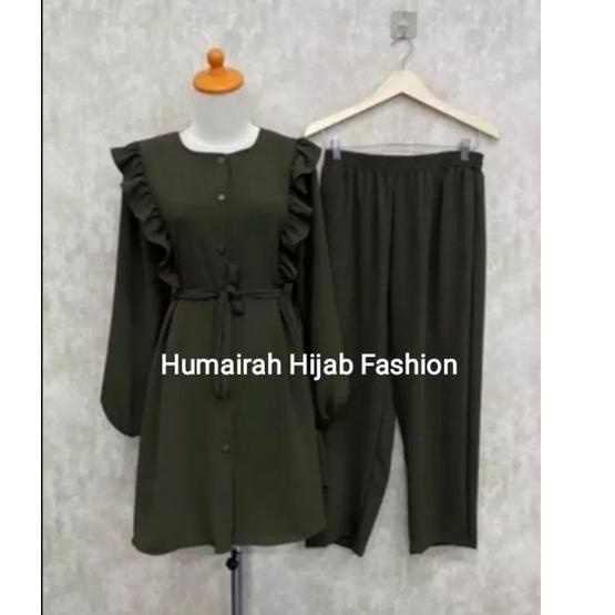 SET WANITA(BAJU TUNIK + CELANA ) SETELAN WANITATRENN 2022 ‣ MWI.73591