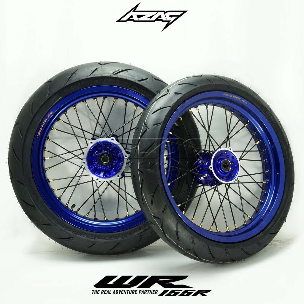Ban Set Supermoto WR Dark Blue