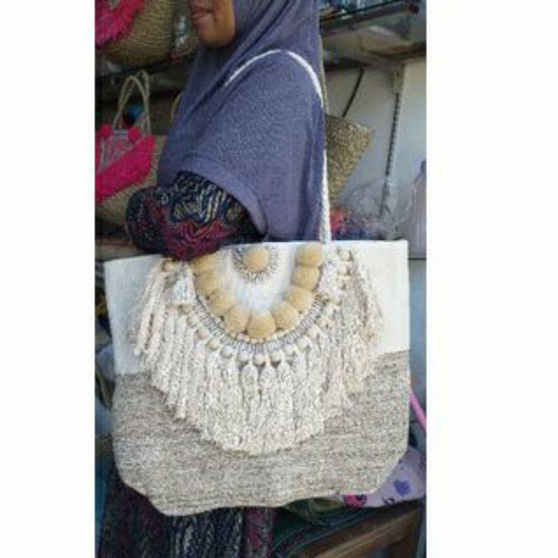 Tas Handmade |Tas Pantai Wanita | Tas Goni | Tote Bag Aesthetic | Tas khas bali