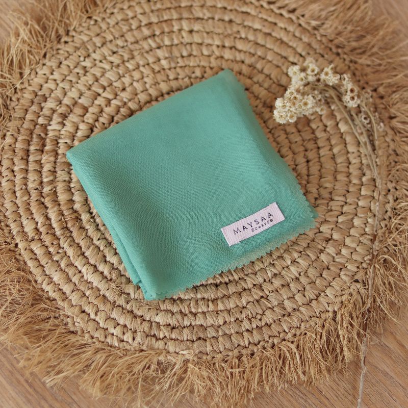 Katalog DAILY HIJAB SQUARE/ POLYCOTTON /Bella square-Green mint