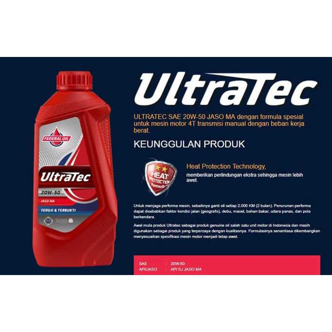 Ready Oke Federal Oil | Ultratec - 800Ml