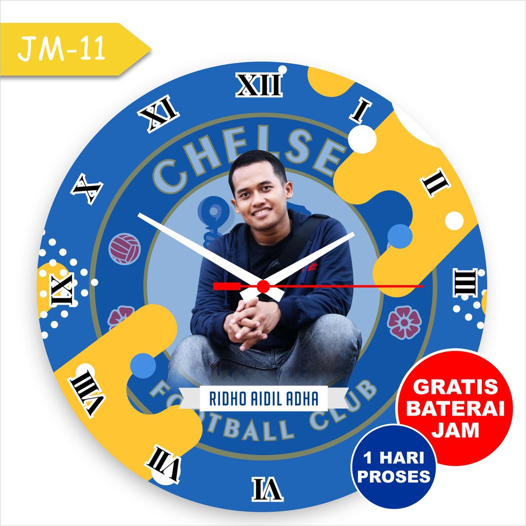 Kado Birthday Cowok Jam Dinding Kayu Custom Foto Sendiri Hadiah Pernikahan Hadiah Wisudah Graduation