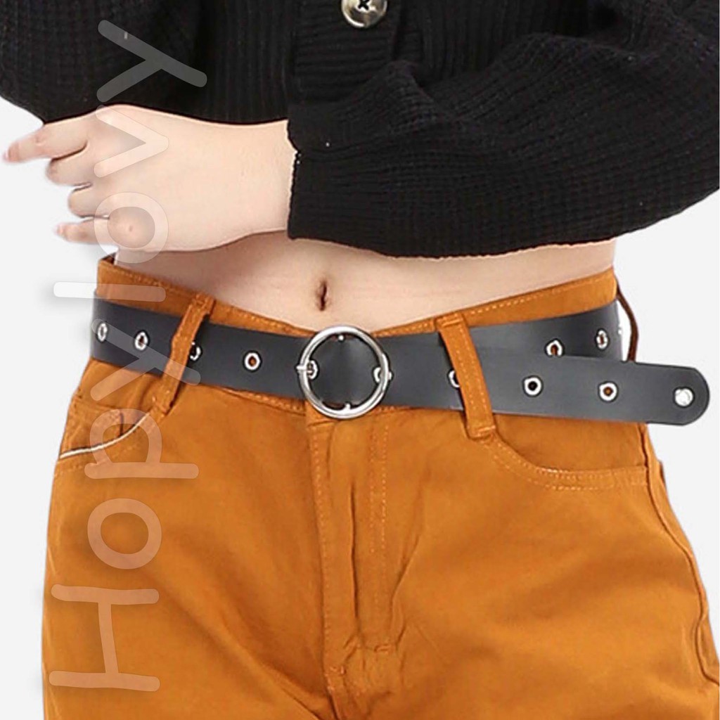 HOPYLOVY -  IKAT PINGGANG WANITA EYELETS STRADY BELT