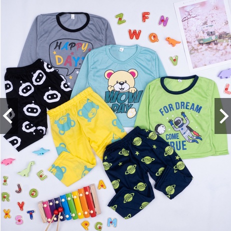 SETELAN PP PIYAMA ANAK / SET BAJU ANAK COWOK / UNISEX PP 1-8 TAHUN &quot;STORY EDITION&quot;