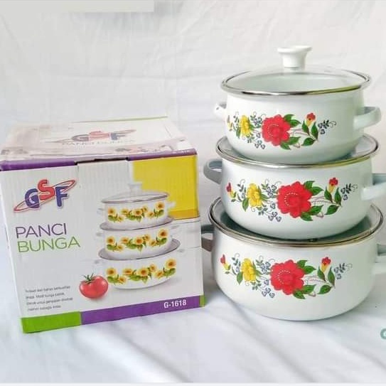 PANCI SET BUNGA  ISI 3PCS GSF 1618 TUTUP KACA - PANCI BUNGA GSF ORI