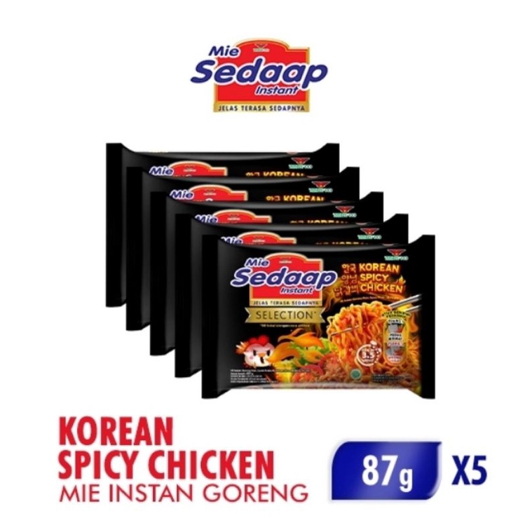 Jual Paket Hemat Mie Sedaap Korean Spicy Chicken 87g X 5pcs Shopee