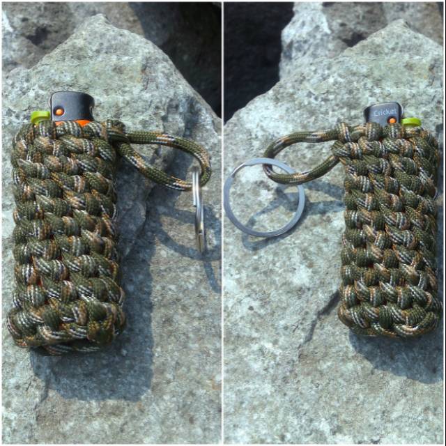 cricket paracord lighter wrap - sarung korek cricket paracord