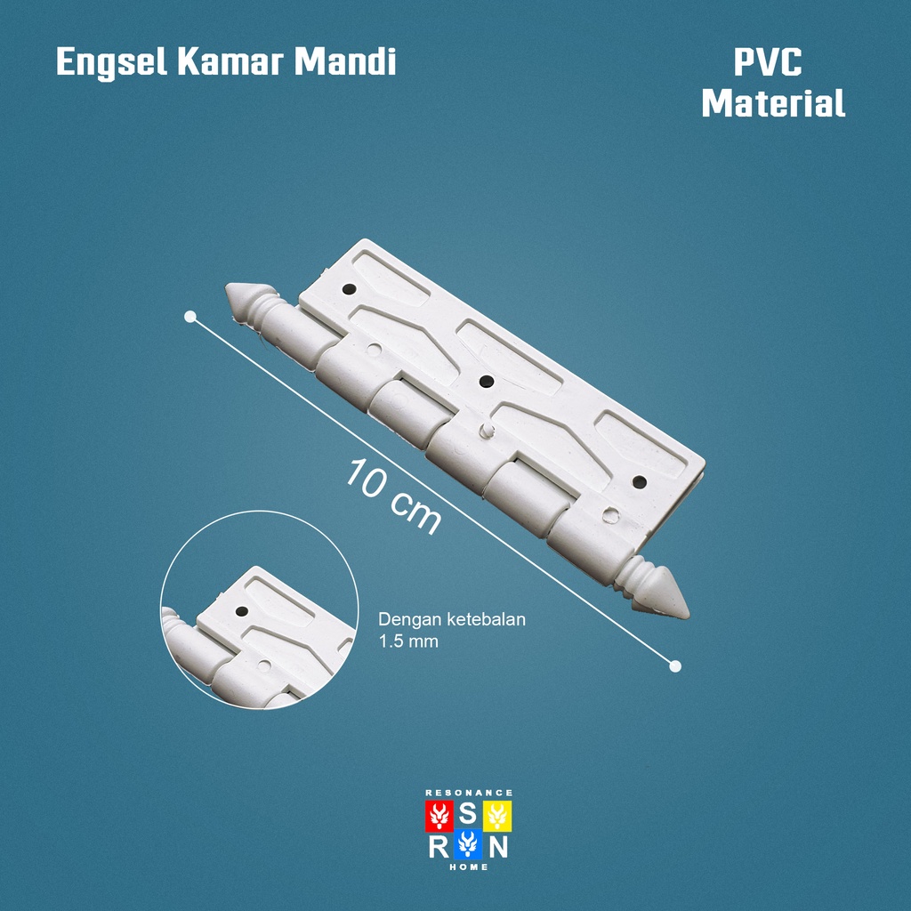 Engsel PVC Pintu Kamar Mandi 4&quot; / Engsel WC Toilet Tebal Resonance Home