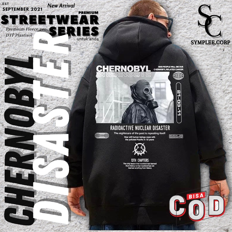 JAKET SWEATER HOODIE CHERNOBYL HITAM JAKET SUNMORI TERBARU HOODY PRIA HODI HUDI
