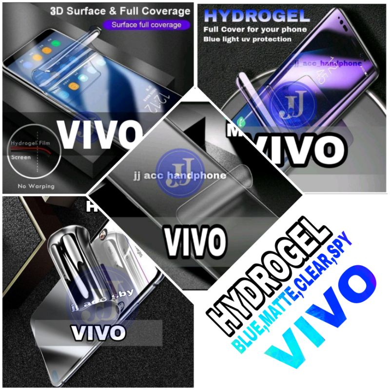 HYDROGEL CLEAR, MATTE, BLUE, SPY VIVO V25 V25E V25 PRO Y02 Y02S V27 V27E V27 PRO Y36