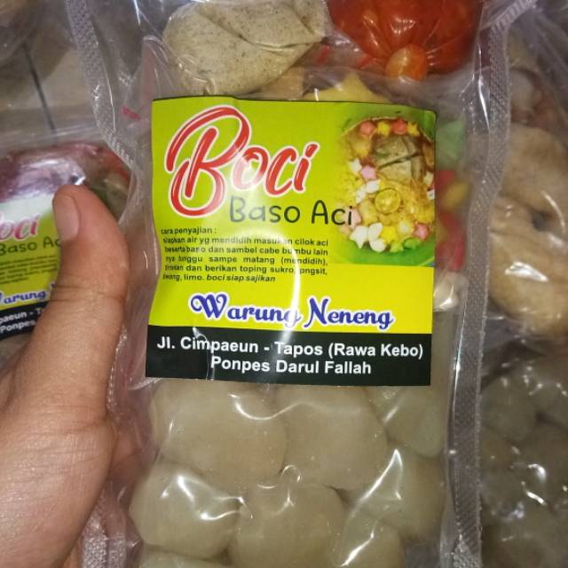 

pake BUDLING 8 pacs boci warung neneng cilok Aci ori