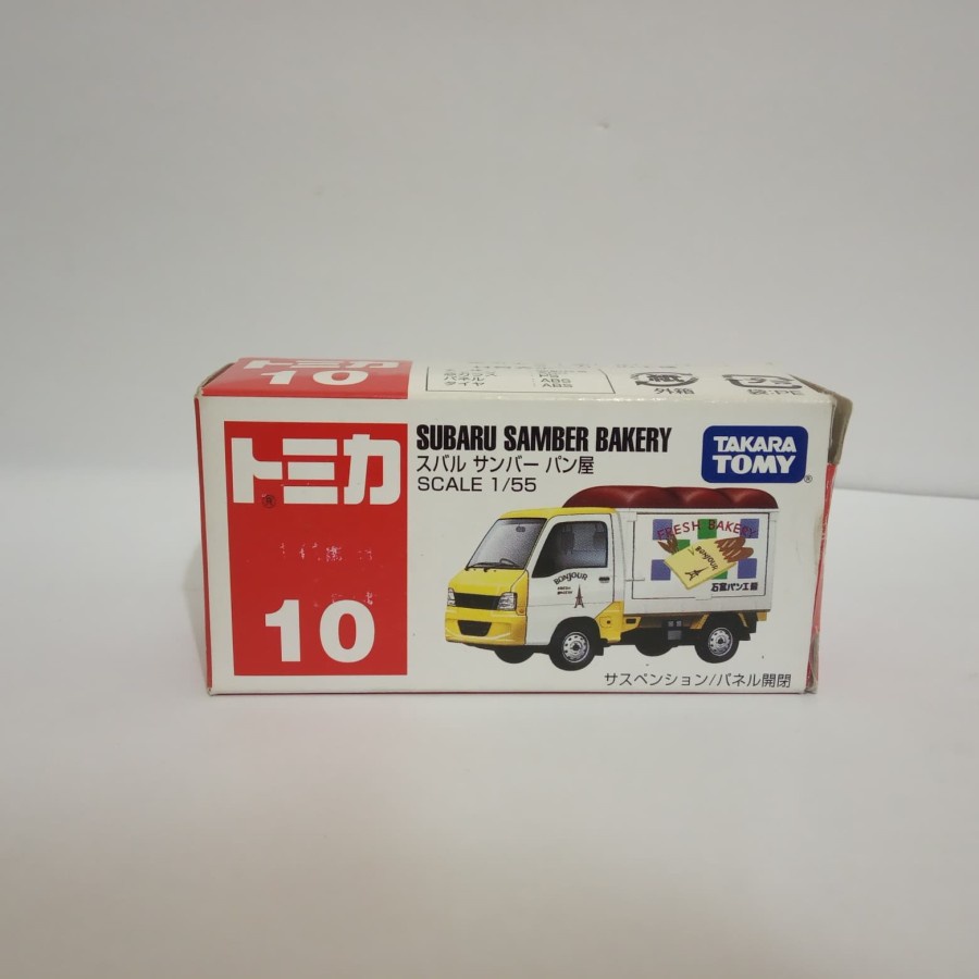 TOMICA NO 10 SUBARU SAMBER BAKERY TRUCK DIECAST TOMICA HARGA MURAH