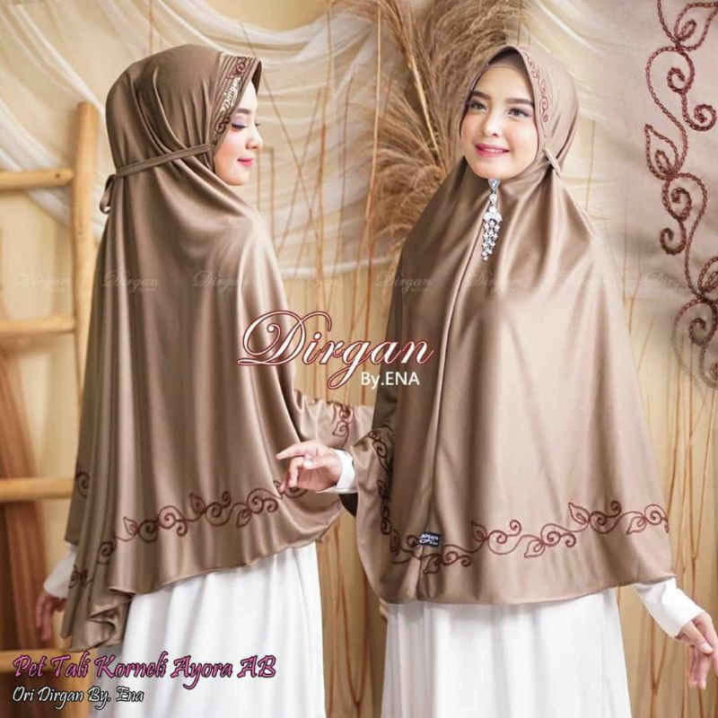 Hijab Ayora Pet Tali, Ori DIRGAN by ENA