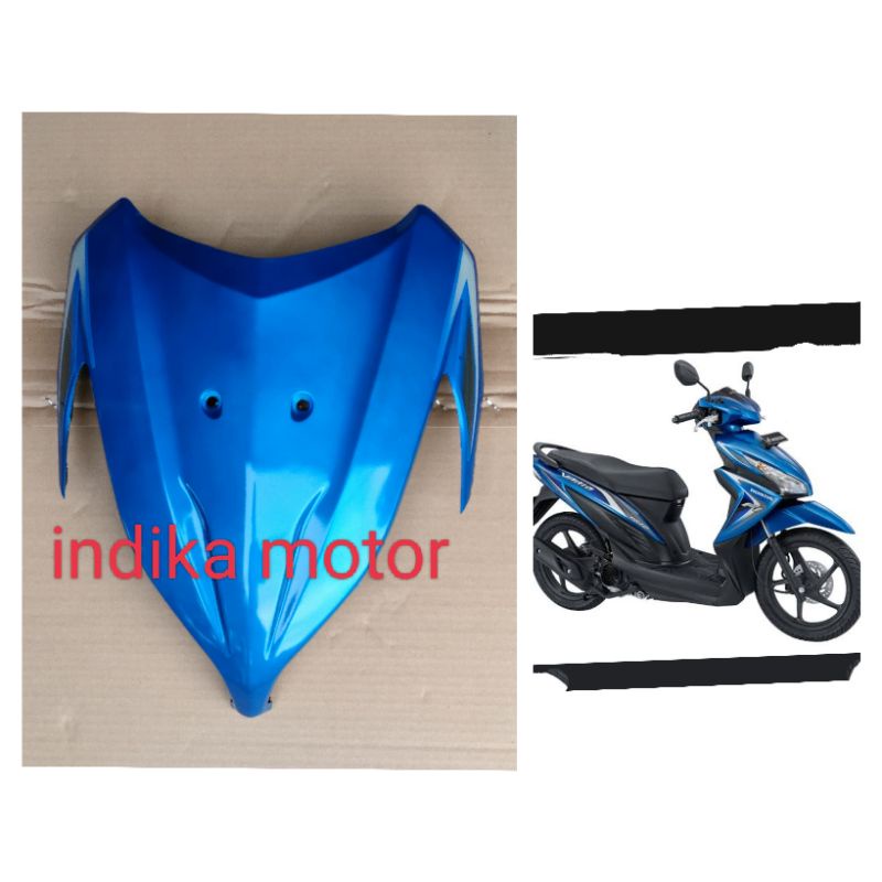 cover body depan tameng panel vario 110 fi biru
