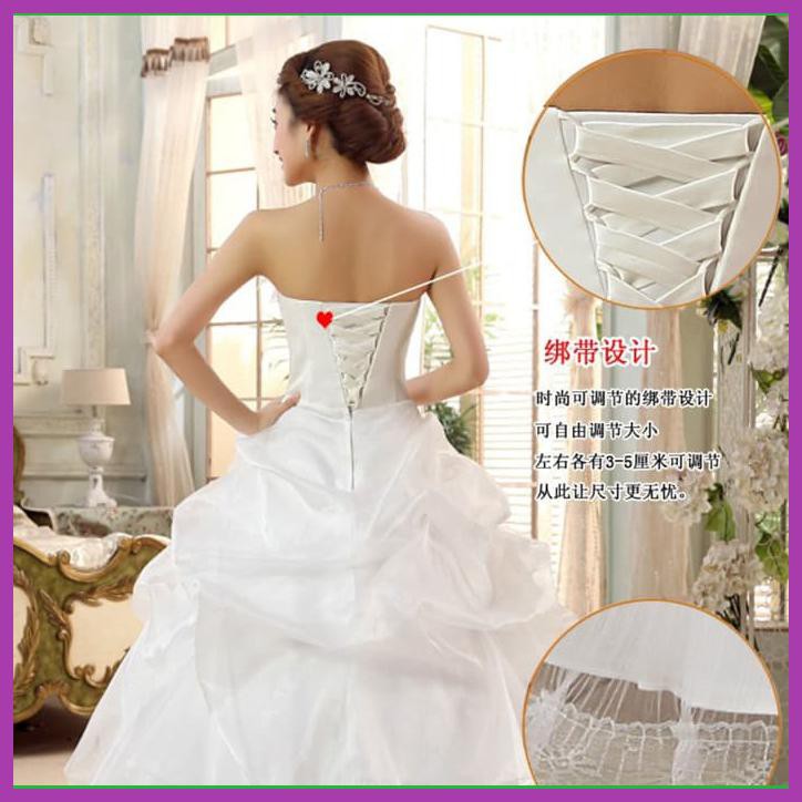 WEDDING DRESS - GAUN PENGANTIN BUNGA BESAR KOREA 2015