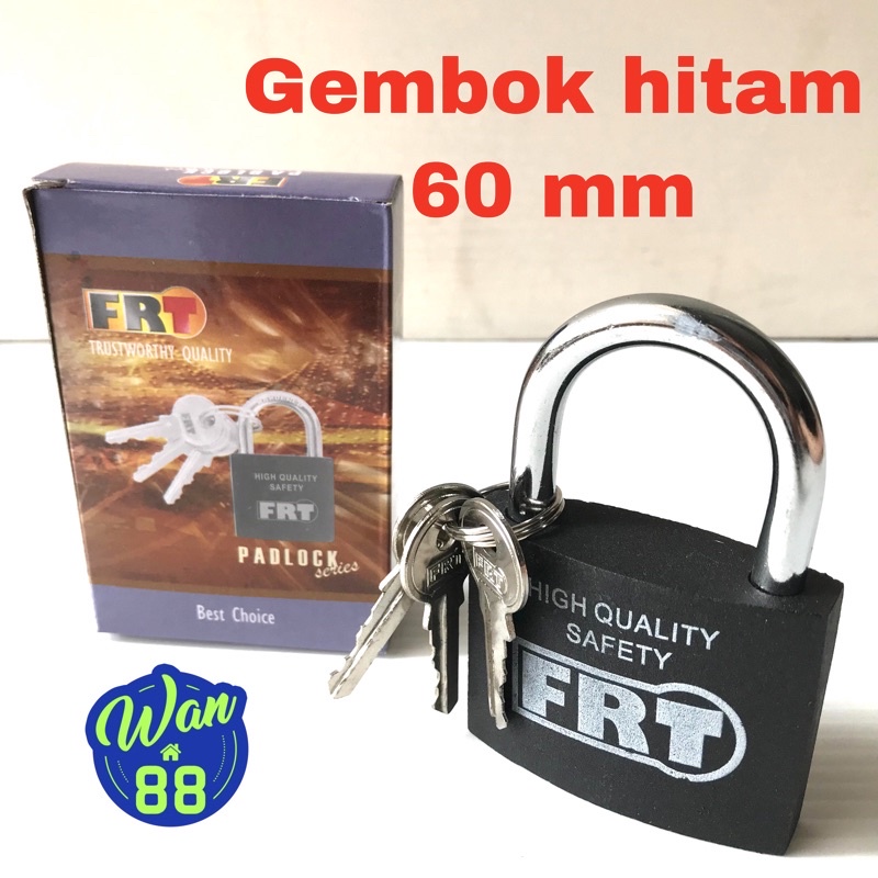 Gembok Hitam 60 mm FRT