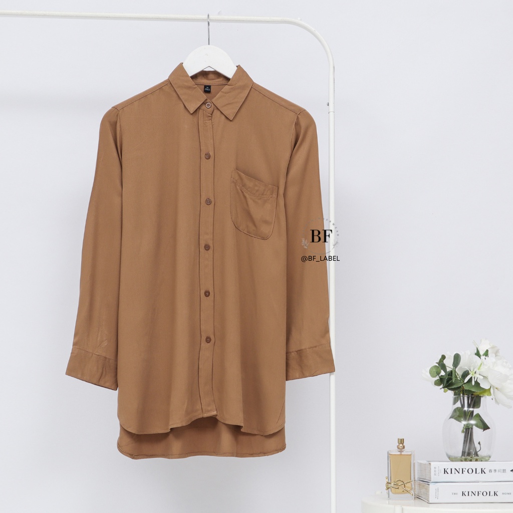 BF Label - Sheilla Top | Kemeja Rayon Twill Kemeja Basic Murah | Kemeja Korean Style